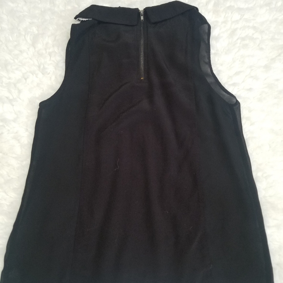 Forever 21 sleeveless collar black top. Size S - Picture 7 of 13
